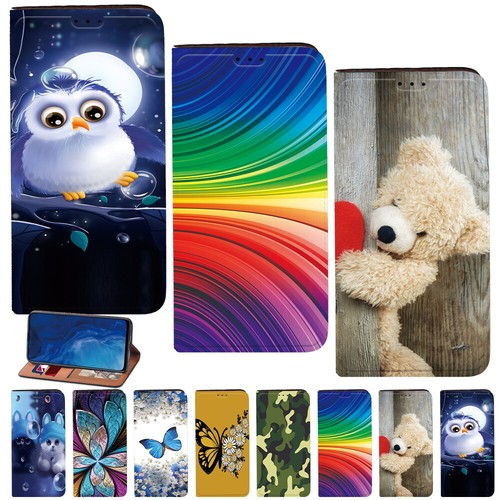 Printed leather stand cover - printed,
