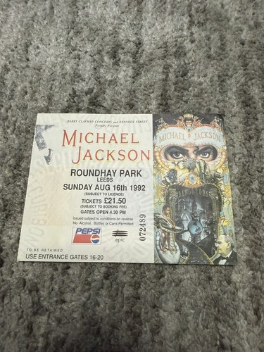 Michael jackson ticket sunday - jackson,