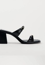 Zara LEATHER SANDALS WITH