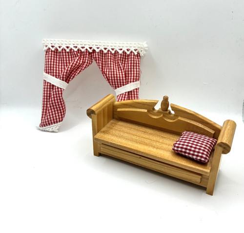 Vintage lundby dollhouse pine - vintage,