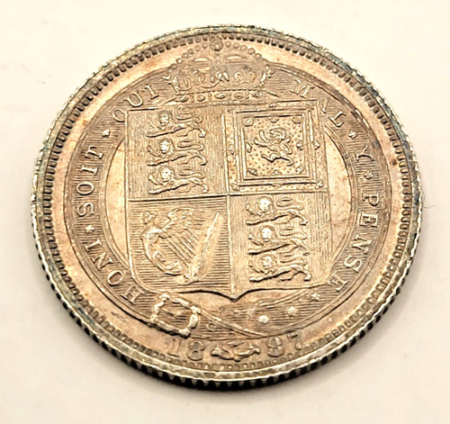 Great britain 1887 silver - 1887,