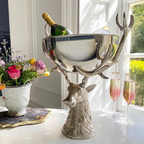 Small punch bowl with - with, stag