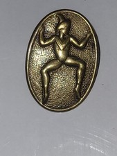 WW2 Period Girls Guide Brownie Promise Brass Pin Badge