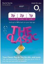 Sim card classic new and - o2,