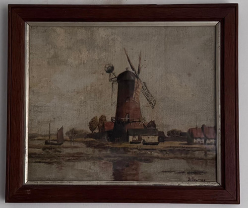 Antique dutch school oil - dutch,
