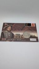 Royal Mint 2009 Henry VIII £5 Coin Stamp Cover 500th Anniversary Limited Edition