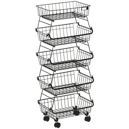 Homcom tier storage trolley - homcom,