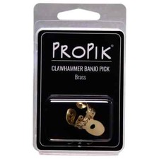 2x ProPik 'Clawhammer' Large Brass Banjo Picks.  2x 208-2332-PK1