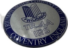 Triumph Tr4a Irs self adhesive 62 Mm quality resin Raised Dome  badge L84