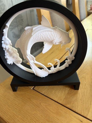 Lovely printed koi diorama - lovely,