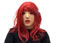 Female Silicone Mask. With Wig, Crossdresser, Cosplay