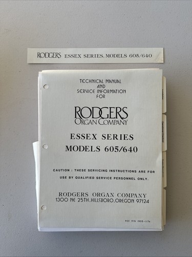 Rodgers organ company - company, essex