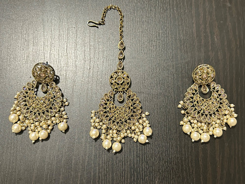 Gold indian maang tikka - gold,