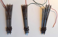 PECO STREAMLINE N GAUGE - 3 X SL-E395F MEDIUM RADIUS RIGHT HAND POINT (WIRES AT)