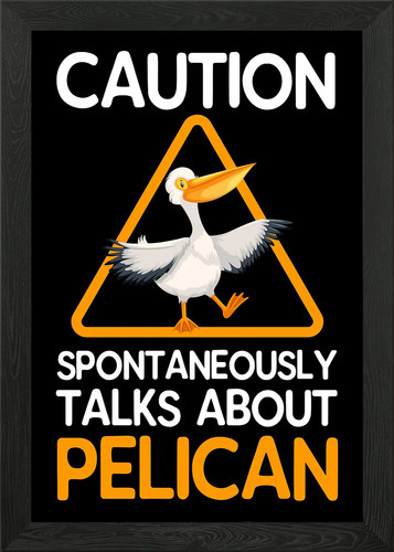 Pelican love framed wall art - pelican,