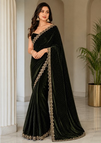 Designer partywear saree - partywear,