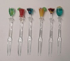 Vintage  Cocktail Forks With