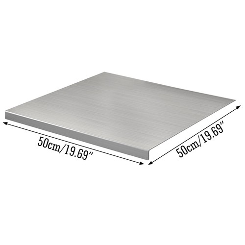 Satin stainless steel - satin, folded