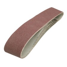 80 GRIT SANDING BELTS 100 X 915MM 5PK 186813