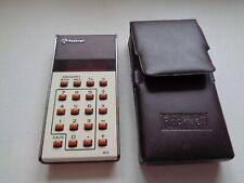 Vintage 1970s ROCKWELL 18R Calculater and Carry case Tested works well Used