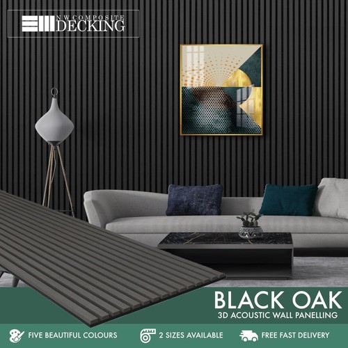 Black oak acoustic wood - black,