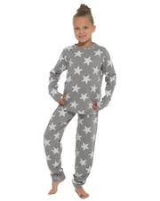 Girls Grey Star Pyjamas Kids
