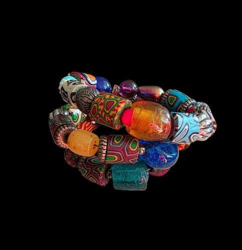 African trade bead - african,