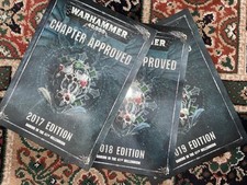 Games Workshop Warhammer 40K Chapter Approved 2017, 2018, 2019 set 8th Edition