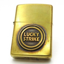 Lucky Strike Logo metal Brass