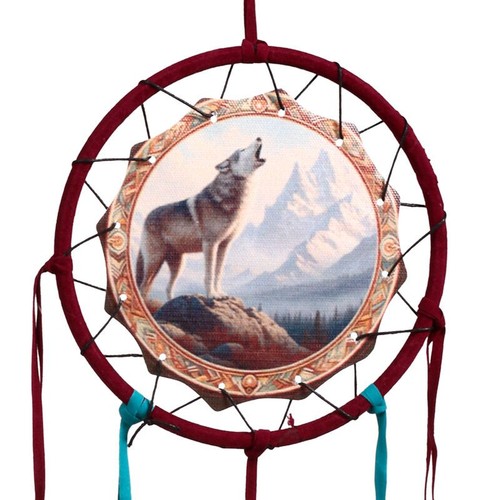 Mountain wolf dreamcatcher - mountain,
