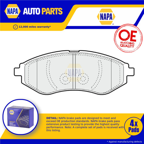 Brake pads set - pads, proton