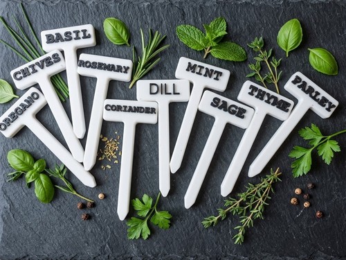 Herb plant labels - plant, markers