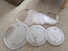 Pearl Remo Drum Kit Tom Head Set Pinstripe & Resonant 10", 12", 16" Unused 