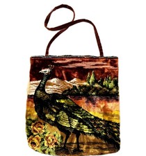 Peacock Tote Bag Large Purse