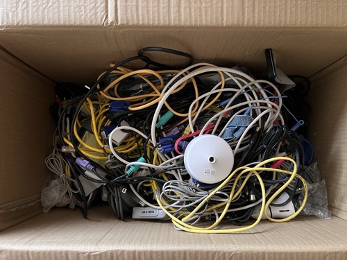 11kg job lot cables wires - cables,