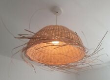 Unusual Rattan Jellyfish pendant lamp shade Ethnic Bali Boho lamp shade 40cm