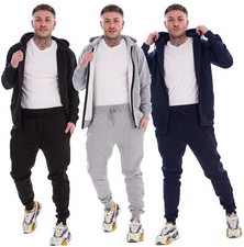 Men's Tracksuit Set Fleece Zip