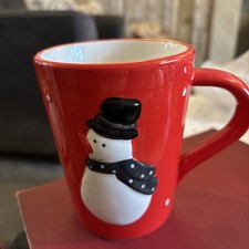 Christmas snowman 3D coffee