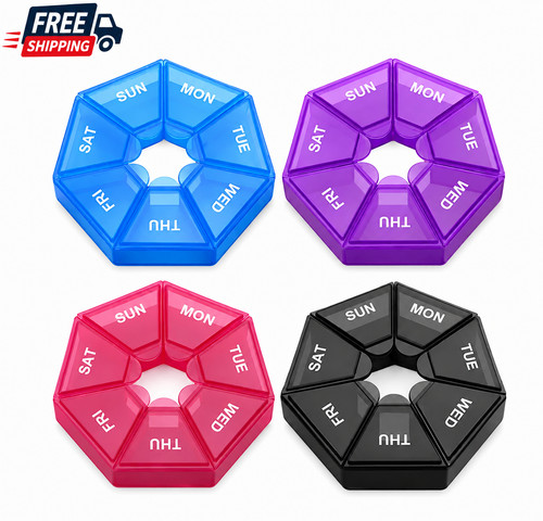 Day pill case plastic tablet - plastic,