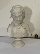 Antique parian bust - parian,