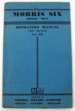 MORRIS Six MS Car Owners