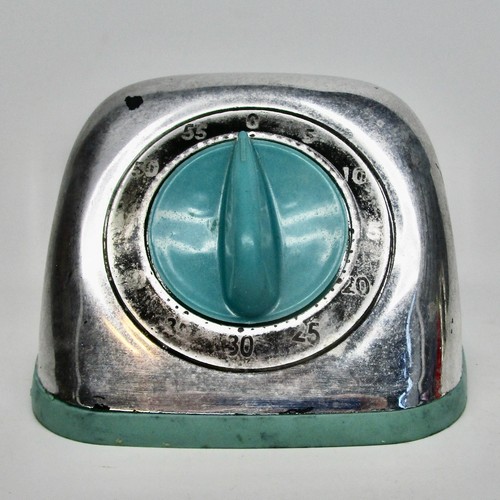 Vintage kitchen timer silver