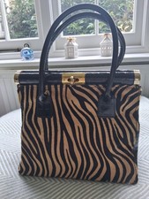 ladies Italian leather/horse hair Borse in Pelle handbag, handmade in Florence.