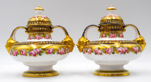 Pair antique royal crown - pair, of