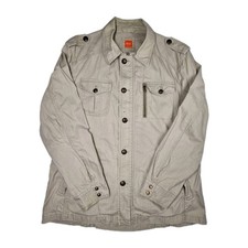 Hugo Boss Orange Men’s UK L Field Safari Military Utility Jacket Beige EU 54 