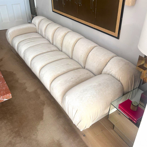 Beige velvet cocktail - beige,