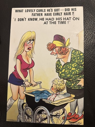Bamforth saucy postcard - saucy,