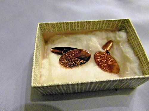 Antique art deco cufflinks - deco,