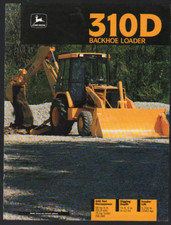 John Deere "310D" Tractor Backhoe Loader Brochure Leaflet