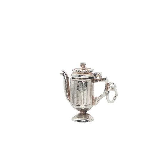 Vintage sterling silver teapot - silver,